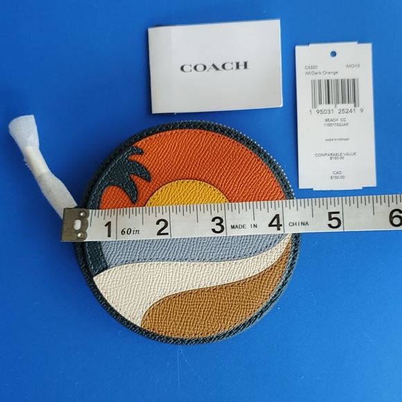 🧜‍♀️TRADED🧜‍♀️🎉10xHP🎉Coach Beach Postcard Coin Case - Picture 6 of 15